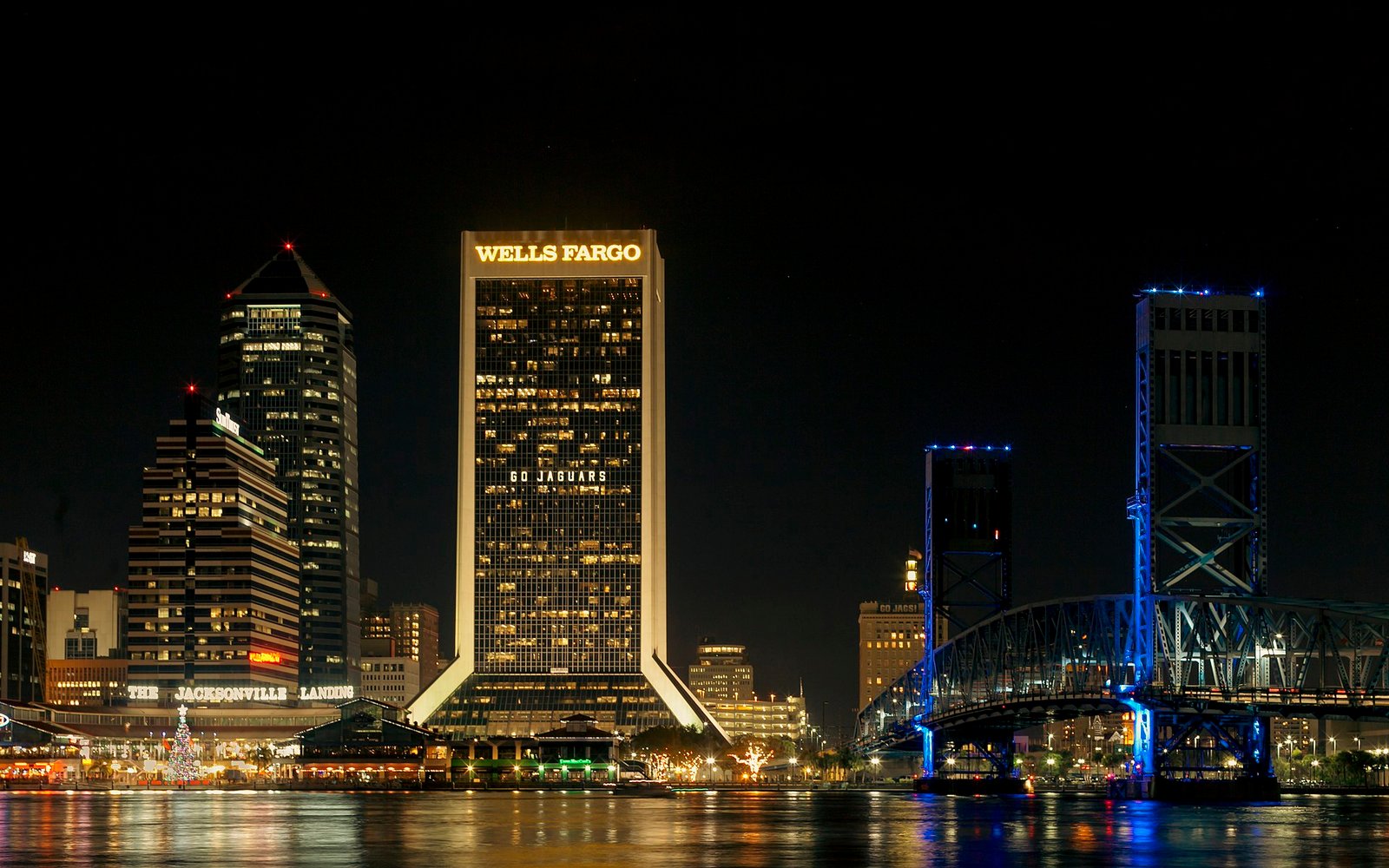 Jacksonville skyline from across the St. Johns River